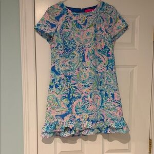 Lilly Pulitzer Blue and Pink Paisley Dress